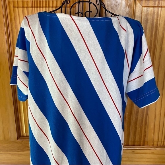 Vintage Chesterfield Striped Scoop Neck Top Size Medium - Picture 5 of 13